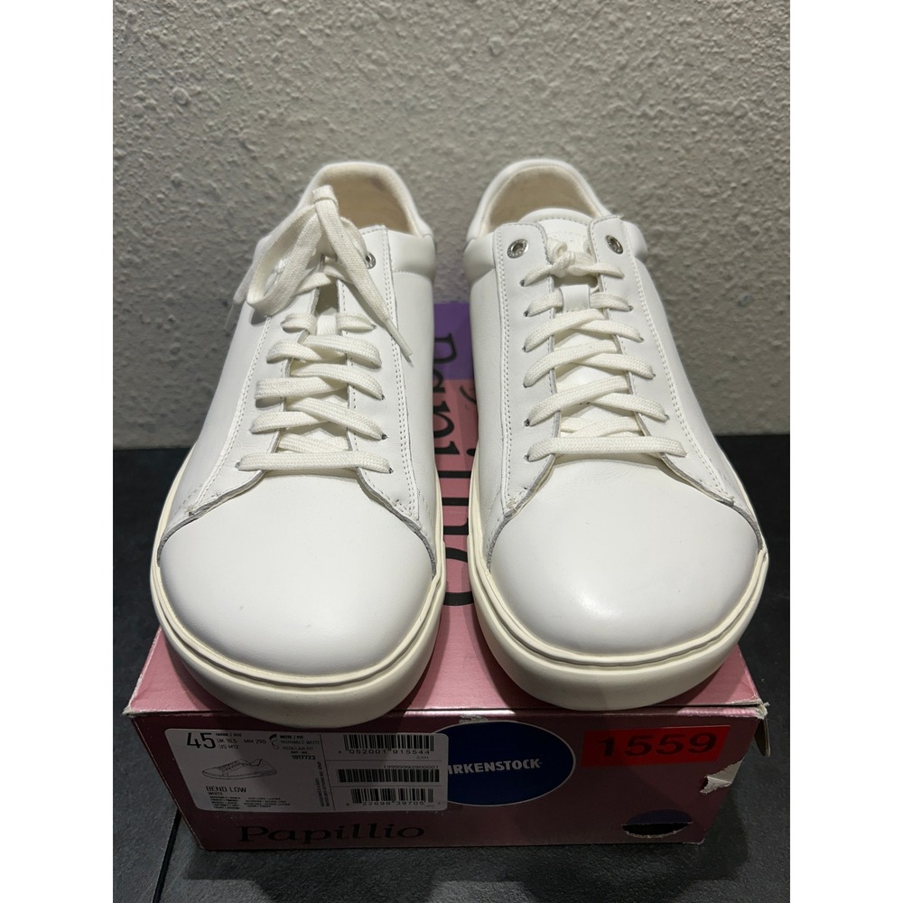 Birkenstock Bend Low Leather White EU 45 US M12 Mens